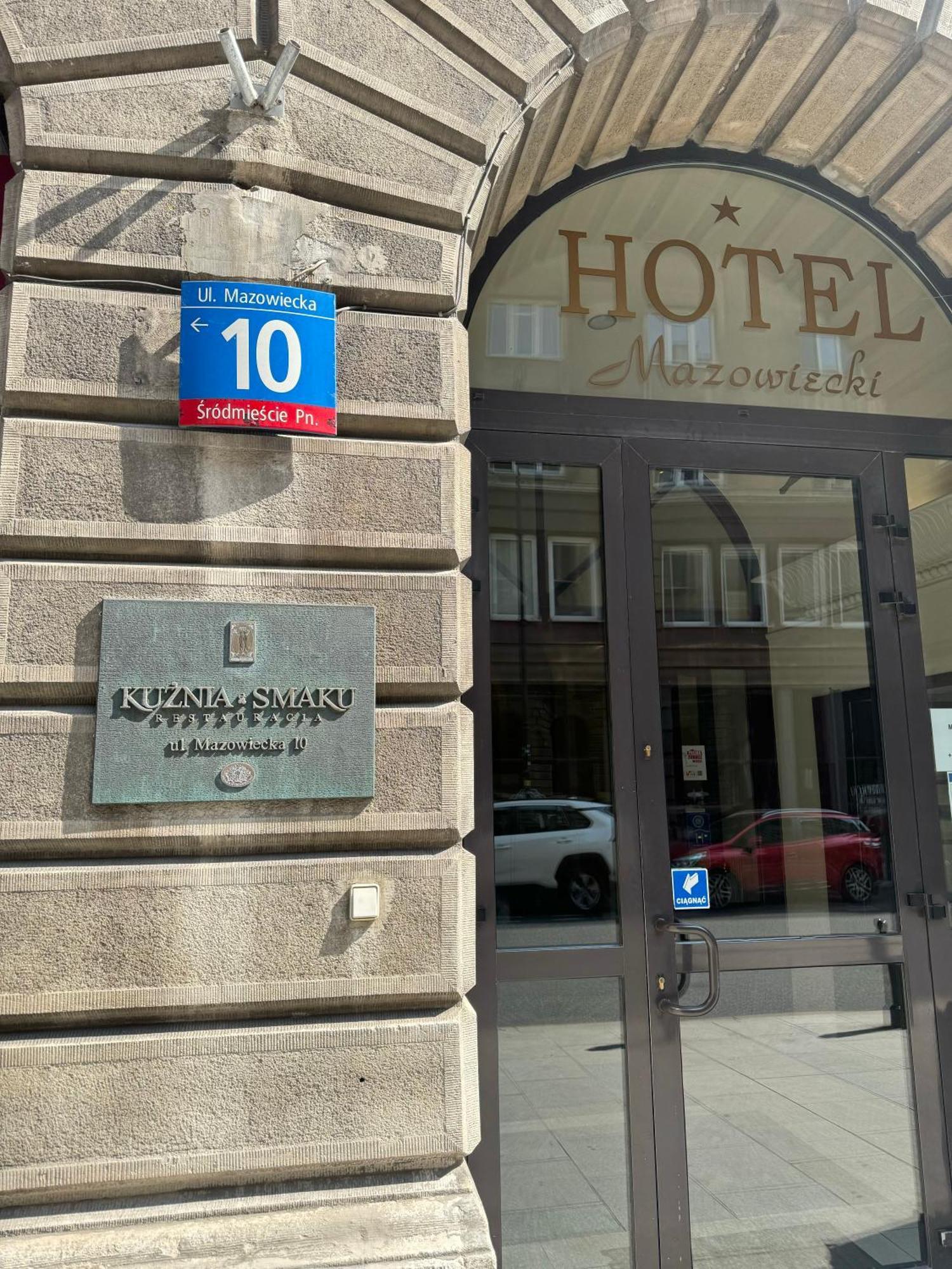 Hotel Mazowiecki Warschau Exterior foto